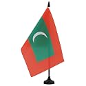AZ FLAG Maldives Table Flag 6x8 in 100D Polyester Plastic Base