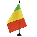 AZ FLAG Mali Table Flag 6x8 in Malian 100D Polyester Plastic Base