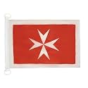 AZ FLAG Malta Civil Ensign Boat Flag 12x18 in Mesh Polyester Plastic Rings