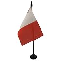 AZ FLAG Malta Table Flag 4x6 in 100D Polyester Plastic Base