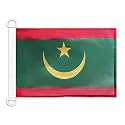 AZ FLAG Mauritania Boat Flag 12x18 in Mesh Polyester Plastic Rings
