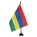AZ FLAG Mauritius Table Flag 6x8 in 100D Polyester Plastic Base