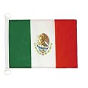 AZ FLAG Mexico Boat Flag 12x18 in Mesh Polyester Plastic Rings