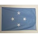 AZ FLAG Micronesia Boat Flag 12x18 in Mesh Polyester Plastic Rings