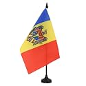 AZ FLAG Moldova Table Flag 6x8 in 100D Polyester Plastic Base