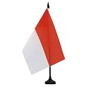 AZ FLAG Monaco Table Flag 6x8 in 100D Polyester Plastic Base