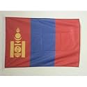 AZ FLAG Mongolia Boat Flag 12x18 in Mesh Polyester Plastic Rings