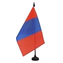 AZ FLAG Mongolia Table Flag 6x8 in 100D Polyester Plastic Base
