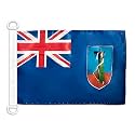 AZ FLAG Montserrat Boat Flag 12x18 in Mesh Polyester Plastic Rings