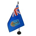 AZ FLAG Montserrat Table Flag 6x8 in 100D Polyester Plastic Base