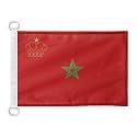 AZ FLAG Morocco Civil Ensign Boat Flag 12x18 in Plastic Rings