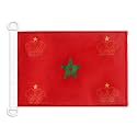 AZ FLAG Morocco Naval Ensign Boat Flag 12x18 in Plastic Rings