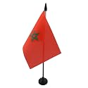 AZ FLAG Morocco Table Flag 4x6 in 100D Polyester Plastic Base