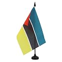 AZ FLAG Mozambique Table Flag 6x8 in 100D Polyester Plastic Base
