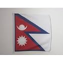AZ FLAG Nepal Boat Flag 12x18 in Mesh Polyester Plastic Rings