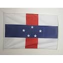 AZ FLAG Netherlands Antilles Boat Flag 12x18 in Plastic Rings