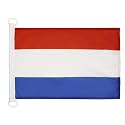 AZ FLAG Netherlands Boat Flag 12x18 in Mesh Polyester Plastic Rings