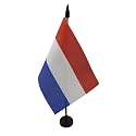 AZ FLAG Netherlands Table Flag 4x6 in 100D Polyester Plastic Base