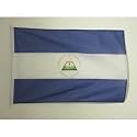 AZ FLAG Nicaragua Boat Flag 12x18 in Mesh Polyester Plastic Rings