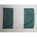 AZ FLAG Nigeria Boat Flag 12x18 in Mesh Polyester Plastic Rings