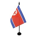 AZ FLAG North Korea Table Flag 4x6 in 100D Polyester Plastic Base