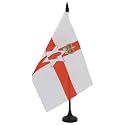 AZ FLAG Northern Ireland Table Flag 6x8 in 100D Polyester Plastic Base