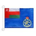 AZ FLAG Oman Naval Ensign Boat Flag 12x18 in Mesh Polyester Plastic Rings