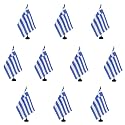 AZ FLAG Pack of 10 Greece Table Flags 6x8 in 100D Polyester Plastic Base