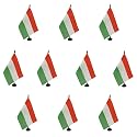 AZ FLAG Pack of 10 Hungary Table Flags 6x8 in 100D Polyester Plastic Base