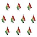 AZ FLAG Pack of 10 Kurdistan Table Flags 6x8 in 100D Polyester Plastic Base