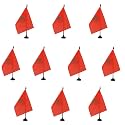 AZ FLAG Pack of 10 Morocco Table Flags 6x8 in 100D Polyester Plastic Base