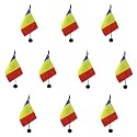 AZ FLAG Pack of 10 Romania Table Flags 4x6 in 100D Polyester Plastic Base