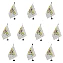 AZ FLAG Pack of 10 Virgin Islands of the United States Table Flags 6x8 in