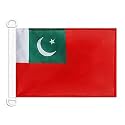AZ FLAG Pakistan Civil Ensign Boat Flag 12x18 in Plastic Rings