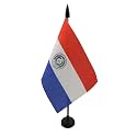 AZ FLAG Paraguay Table Flag 4x6 in 100D Polyester Plastic Base