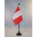 AZ FLAG Peru without arms Table Flag 4x6 in 100D Polyester Plastic Base