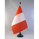 AZ FLAG Peru without arms Table Flag 6x8 in 100D Polyester Plastic Base