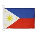 AZ FLAG Philippines Boat Flag 12x18 in Mesh Polyester Plastic Rings