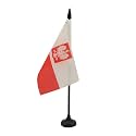 AZ FLAG Poland with eagle Table Flag 4x6 in 100D Polyester Plastic Base