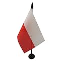 AZ FLAG Poland Table Flag 4x6 in 100D Polyester Plastic Base