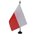 AZ FLAG Poland Table Flag 6x8 in 100D Polyester Plastic Base