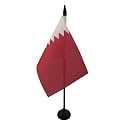 AZ FLAG Qatar Table Flag 4x6 in Qatari 100D Polyester Plastic Base