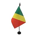AZ FLAG Republic of the Congo Table Flag 4x6 in 100D Polyester Plastic Base