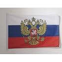 AZ FLAG Russia with eagle Boat Flag 12x18 in Mesh Polyester Plastic Rings