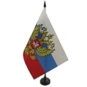 AZ FLAG Russia with eagle Table Flag 6x8 in 100D Polyester Plastic Base