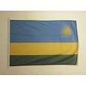 AZ FLAG Rwanda Boat Flag 12x18 in Mesh Polyester Plastic Rings
