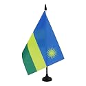 AZ FLAG Rwanda Table Flag 6x8 in 100D Polyester Plastic Base