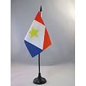 AZ FLAG Saba Table Flag 4x6 in Saba 100D Polyester Plastic Base