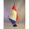 AZ FLAG Saba Table Flag 6x8 in Saba 100D Polyester Plastic Base