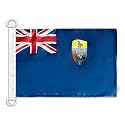 AZ FLAG Saint Helena Boat Flag 12x18 in Mesh Polyester Plastic Rings